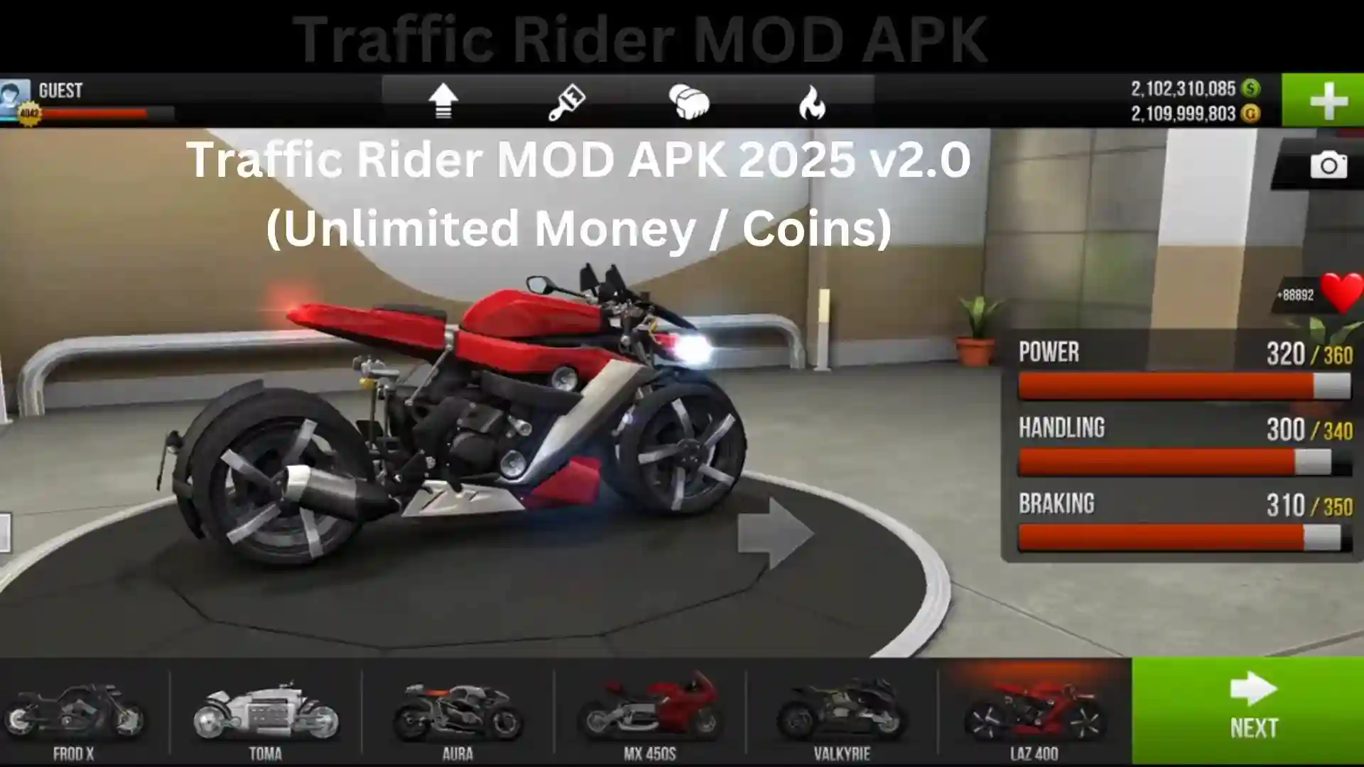 Experience Extreme Speed with Traffic Rider Mod APK